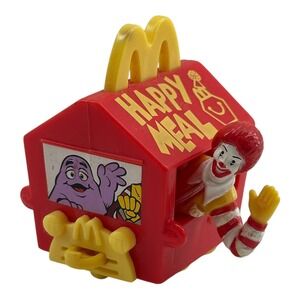 1994 McDonalds Happy Meal Box #1 Happy Birthday Train Ronald McDonald Toy VTG